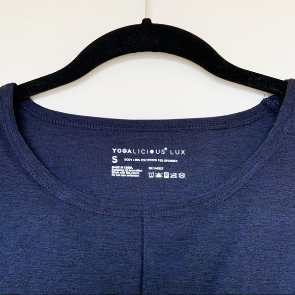 NWT Yogalicious Lux Soft Cropped Workout Tank Top - Picture 2 of 6